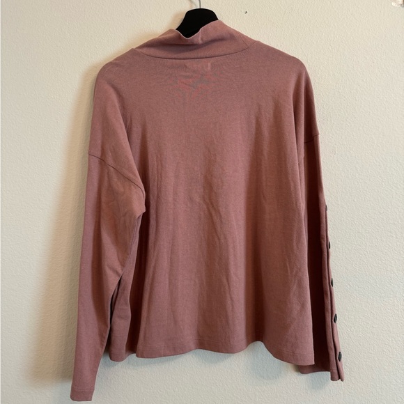 Madewell Button-Sleeve Turtleneck Top - Picture 10 of 12